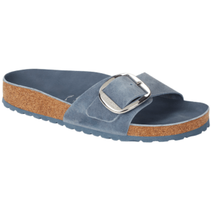 birkenstock pantolette blau wildleder