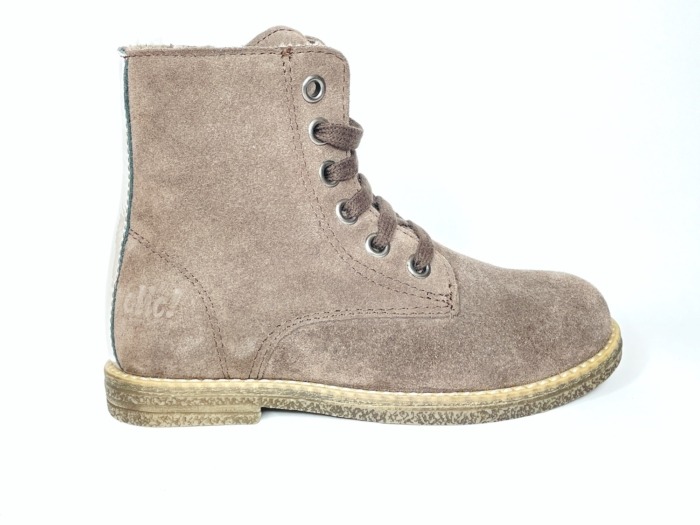 clic Kinderstiefelette velours taupe