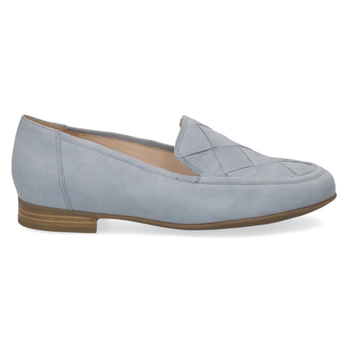 Caprice Slipper Velours hellblau