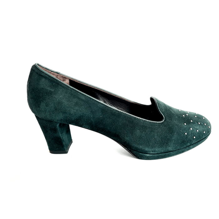 Cinzia Valle Loaferpumps grün