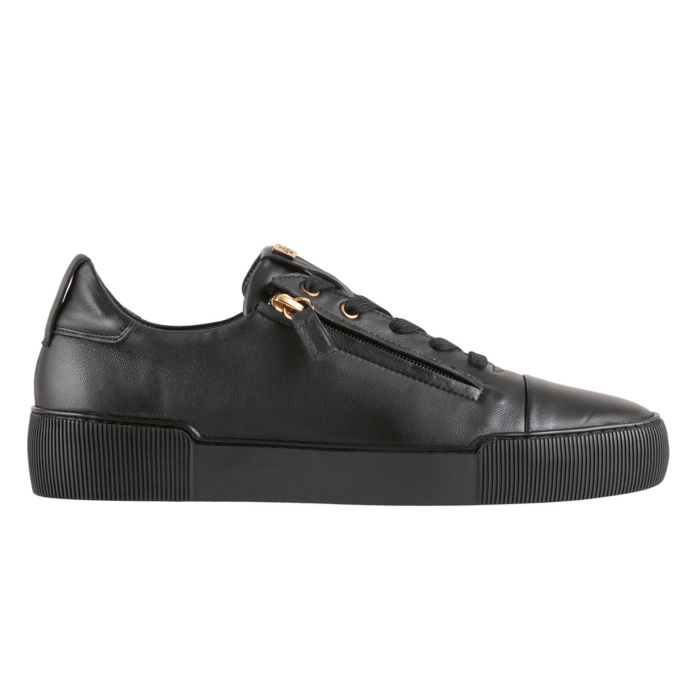 Högl Sneaker Glattleder schwarz