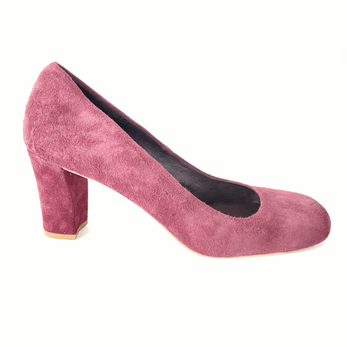 Pumps Blockabsatz beerenrot