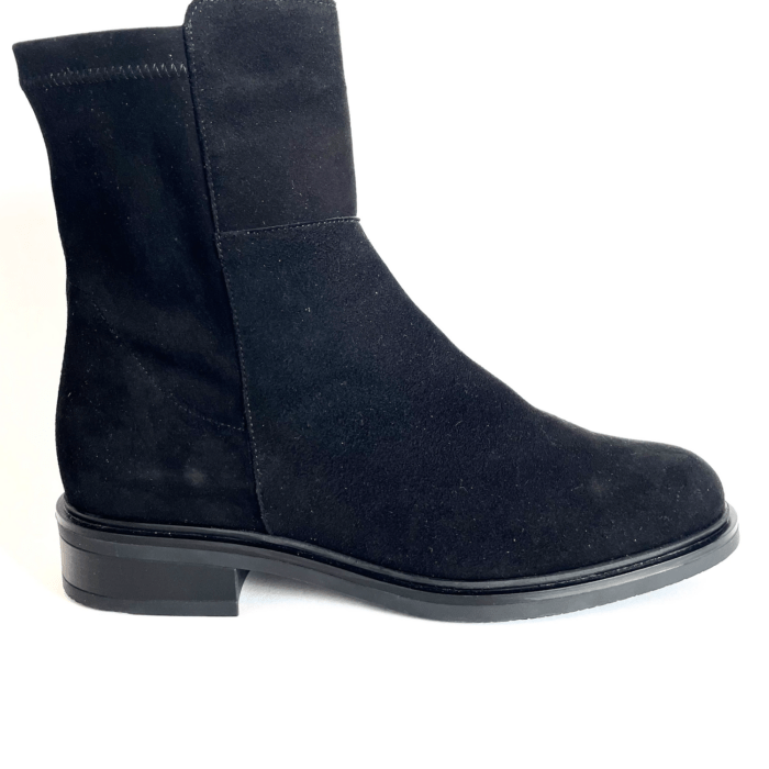 Piesanto Stiefelette Velours schwarz