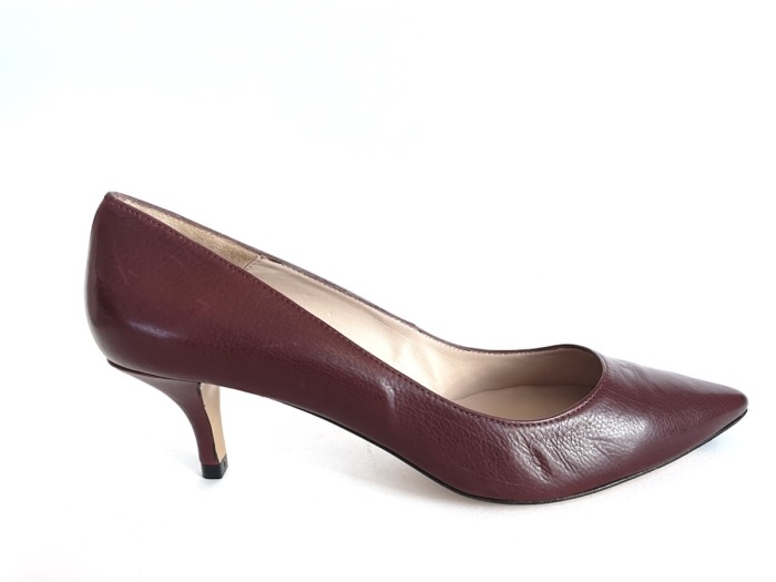 Pura Lopez Pumps kitten heel bordo