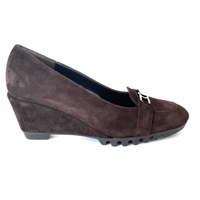Valleverde Loafer Keilabsatz braun