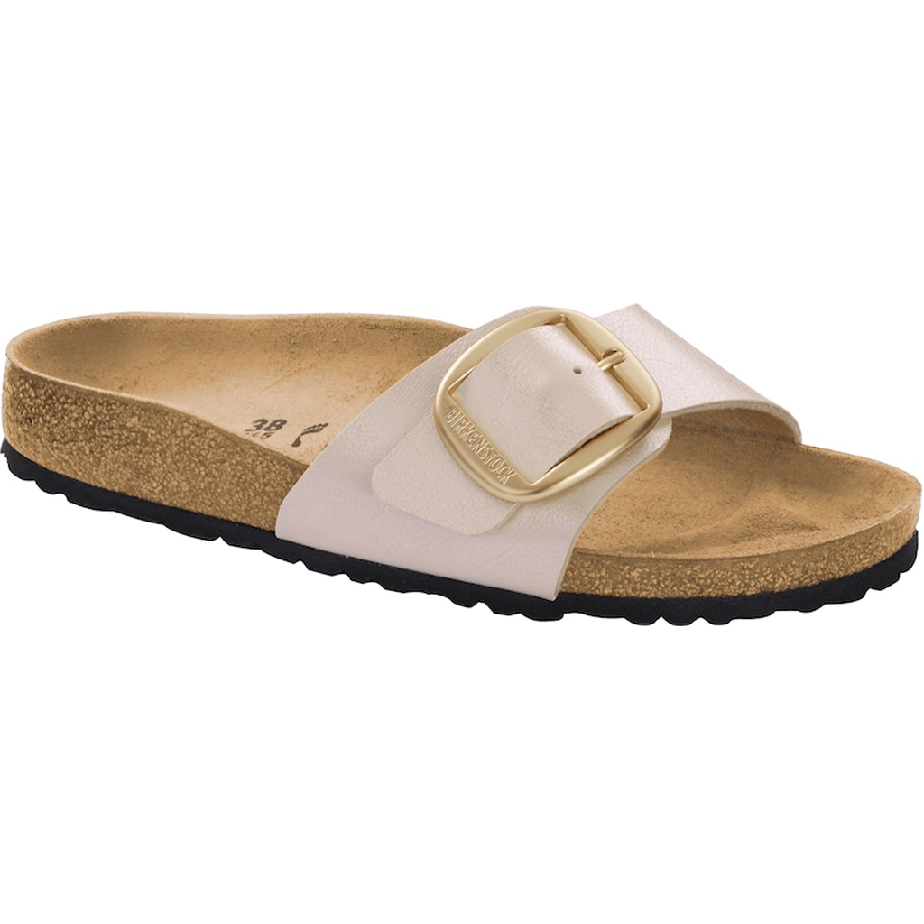 Birkenstock madrid big buckle pearl white on sale