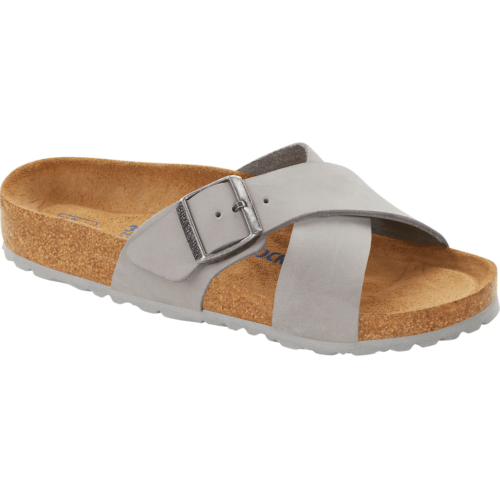 Birkenstock Siena in hellgrau mit Überkreuz_Riemen