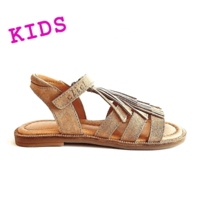 wildledersandalen für kinder mit fransen