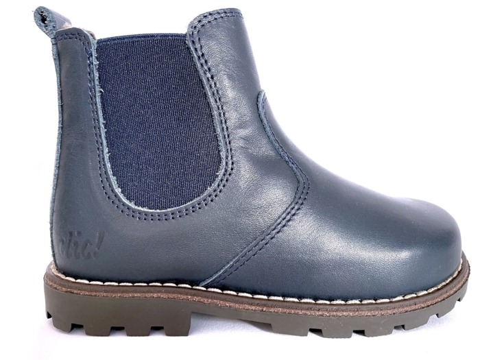 clic Kinderstiefel dunkelblau Lammfell