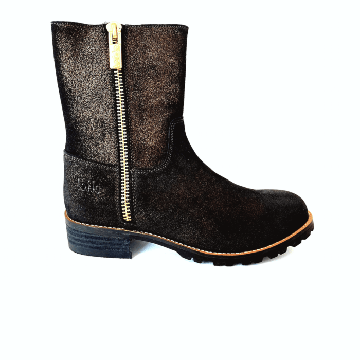 clic Stiefelette schwarz bronze