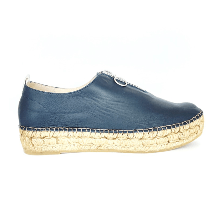 Lederespadrilles in blau - der perfekte Sommerschuh